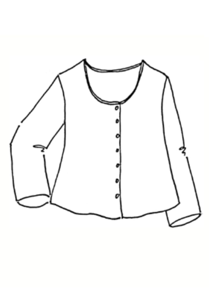 Cute Cardigan, detailed sketch shown.
