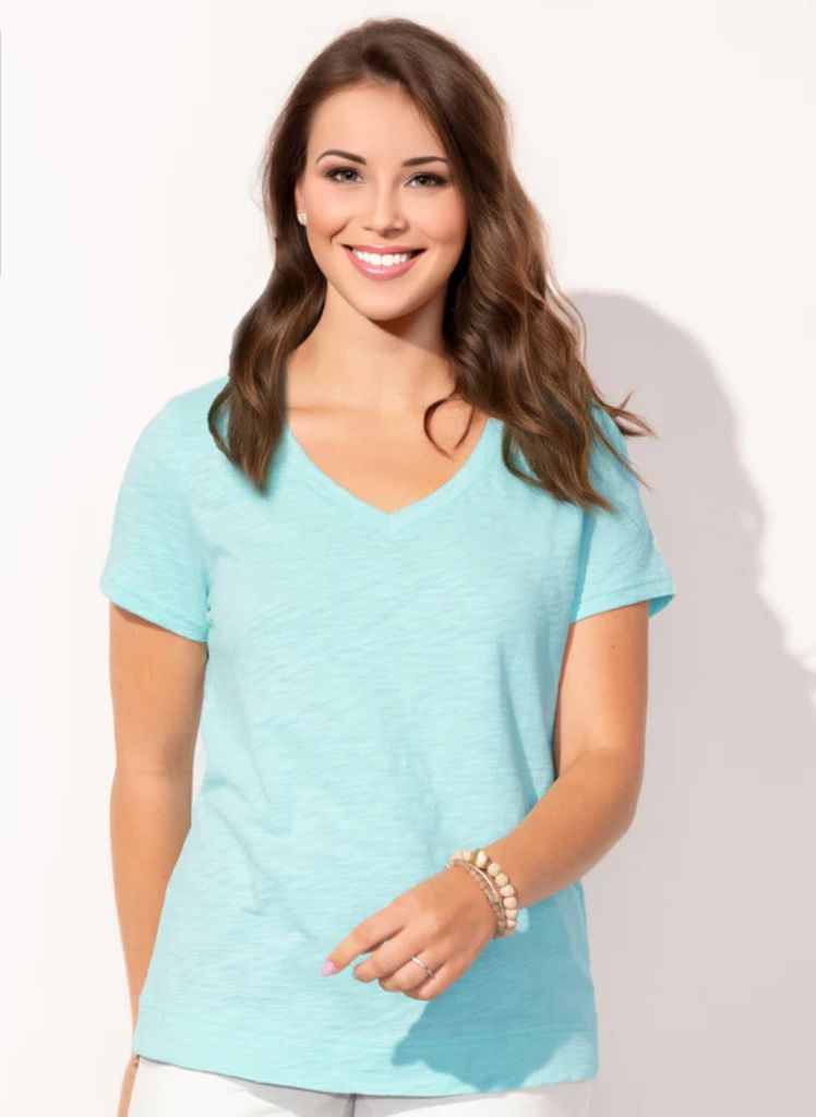 V-neck Tee Cotton Slub 10000 ESC * Now 8 Colors