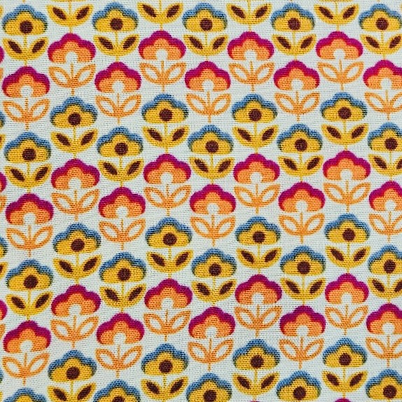 Daisy Print Skirt (WH) * FINAL SALE* Now $39