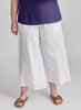 Obi Pant, shown in White, size Medium.  100% European Linen, Machine Washable.