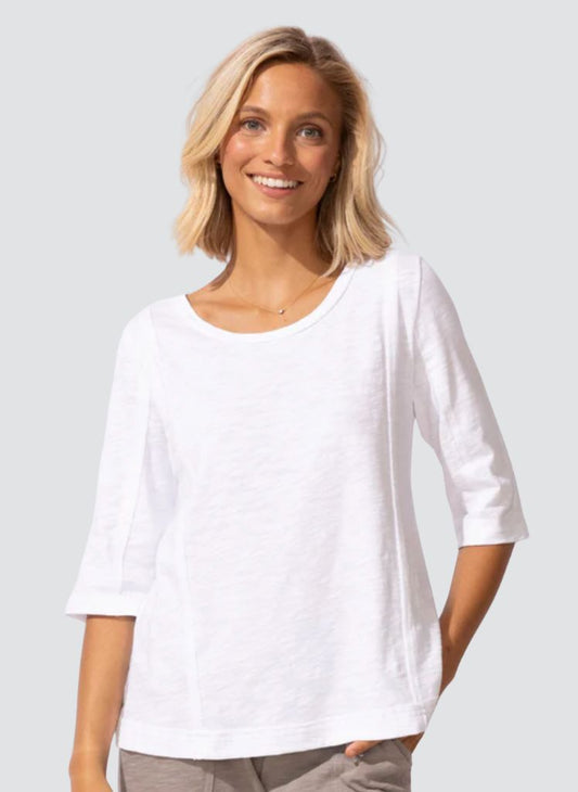 Seamed Elbow Tee Cotton Slub 10026 * NEW