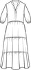 Gaia Dress, detailed sketch shown.