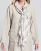 Airy Scarf (shown in Natural Plaid), lightweight Linen scarf by FLAX