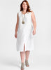Jewel Dress, shown in solid White. Model is 5'9" tall, wearing size Medium.