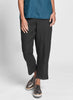 Pocketed Ankle Pant (shown in Black Handkerchief) - 100% Linen.