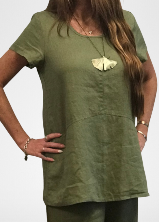 Simplest Tee, shown in Rosemary, size Small.
