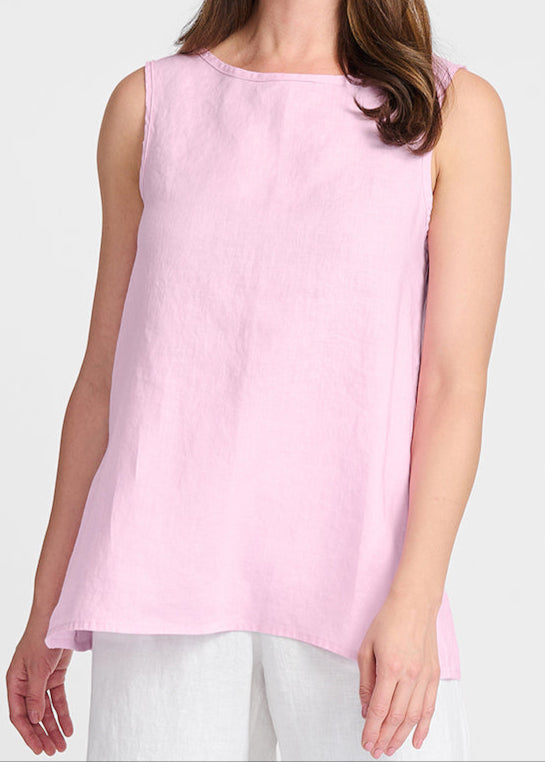 Layer Tank, shown in Carnation (pink), size Small.