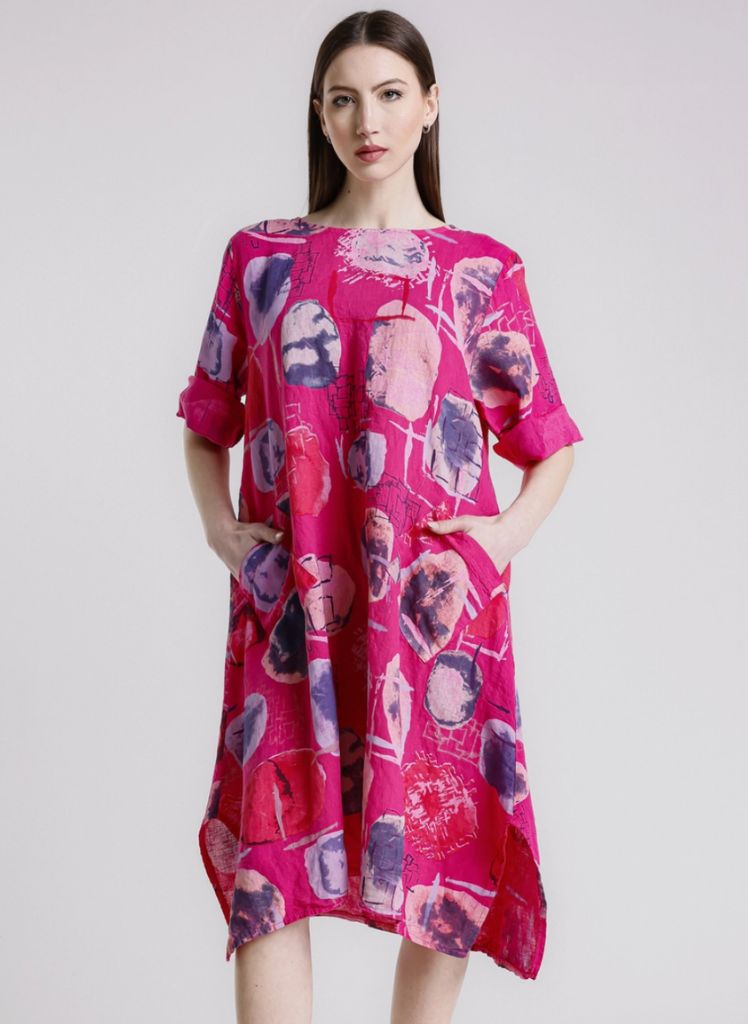 April Dress * Assorted Prints & Colors * Italian Linen * TS