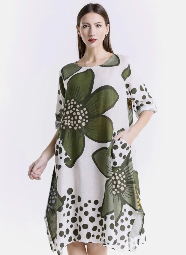 April Dress * Assorted Prints & Colors * Italian Linen * TS