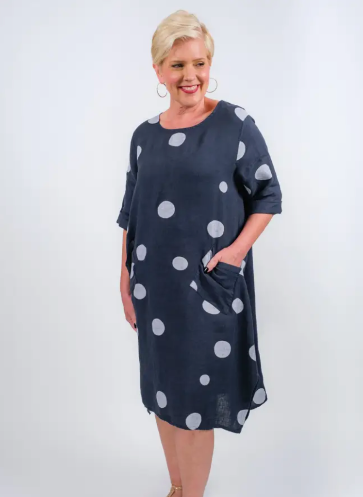 April Dress * Assorted Prints & Colors * Italian Linen * TS