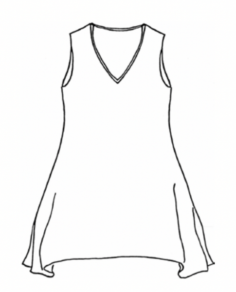 Artistic Tunic, detailed sketch.