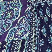 Blue Vutta shown, zoom on fabric.