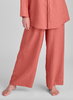 Box'd Down pajama pant, shown in Rosewood, size Medium on 5'9" model.