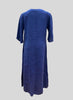 Caftan Dress, shown on the reverse, in Blueberry.