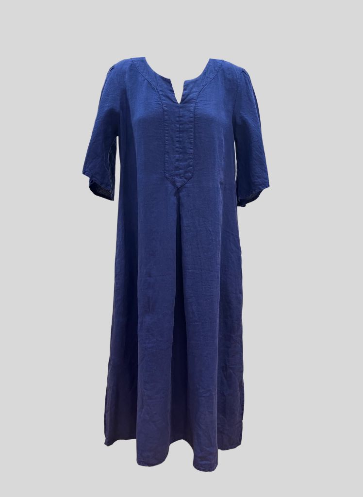 Caftan Dress, shown in Blueberry.