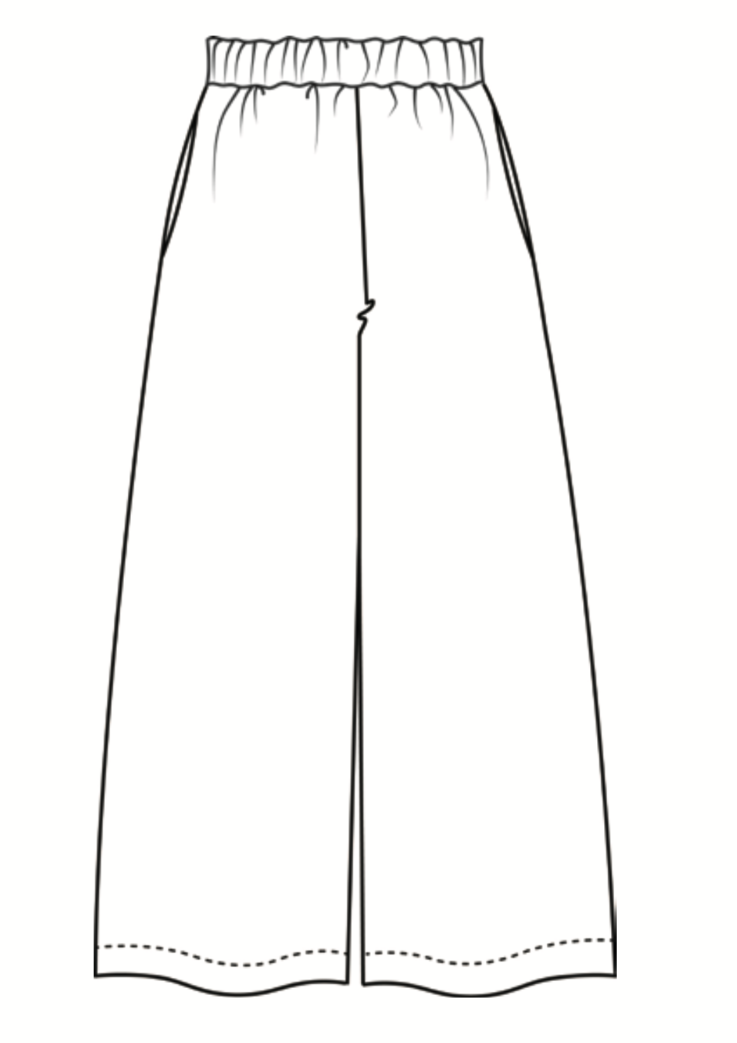 Carefree Pant, detailed sketch shown.