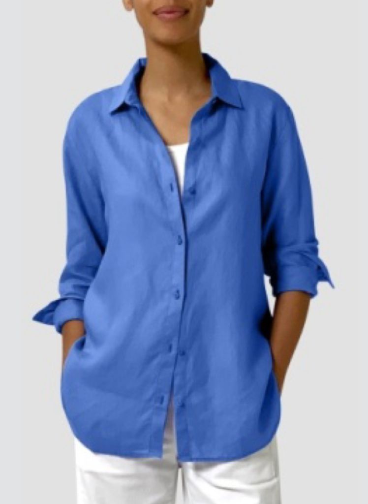 Classic Collar Long Shirt (by Eileen Fisher) * 2 New Colors!