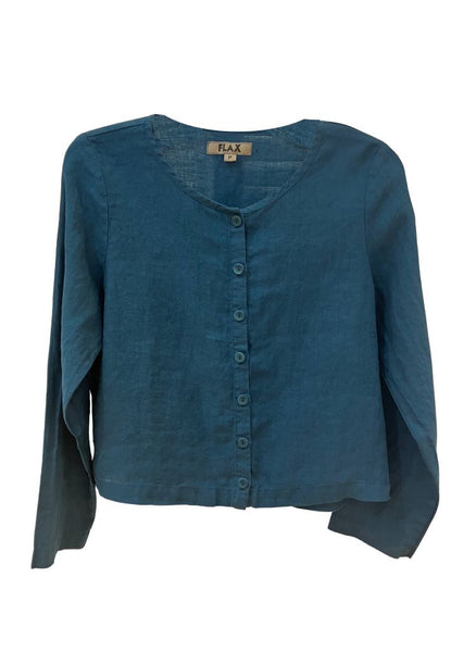 Cute Cardigan, shown in Dark Teal.