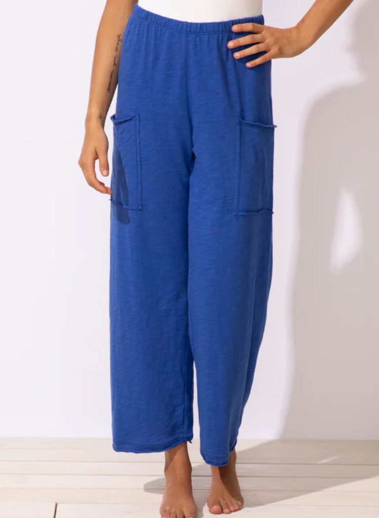 Patch Pocket Flood Cotton Pant 60026 *