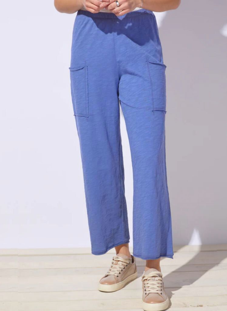 Patch Pocket Flood Cotton Pant 60026 *