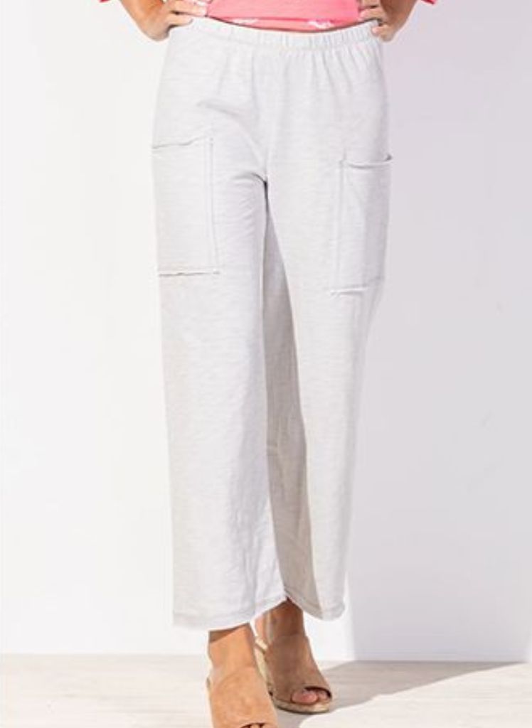 Patch Pocket Flood Cotton Pant 60026 *