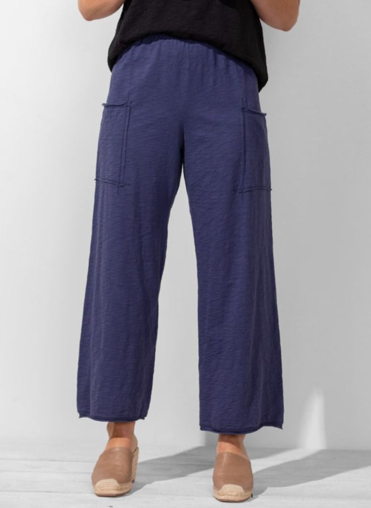 Patch Pocket Flood Cotton Pant 60026 *