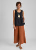 Fundamental Tank (Black) paired with Sociable Floods (Canyon).  Model is 5'10" tall.  