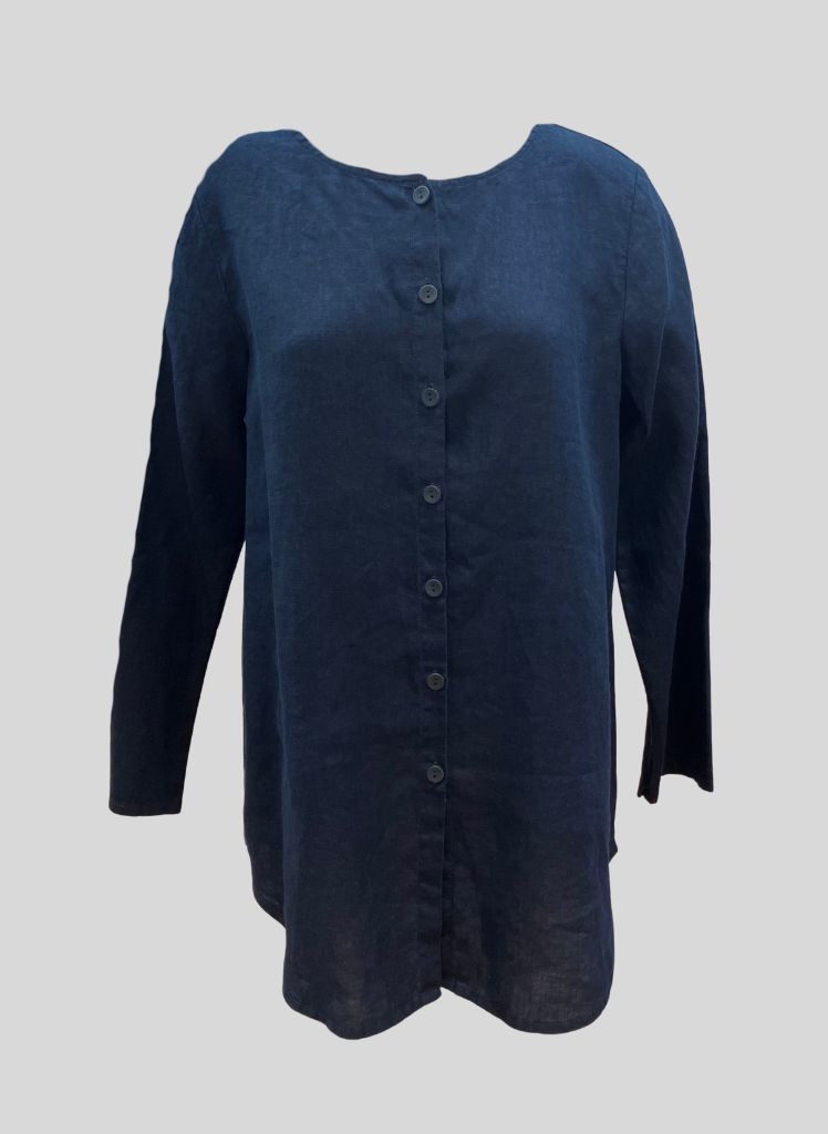 Gotcha Blouse, shown in Midnight (Navy).