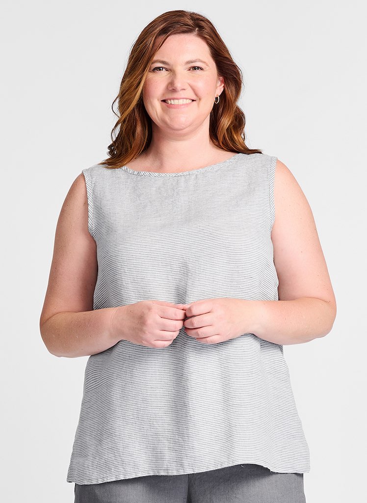 Layer Tank * Stripes * Final Sale * Now $59 – Linen Woman Layer Tank * Stripes * Final Sale * Now $59 – Linen Woman