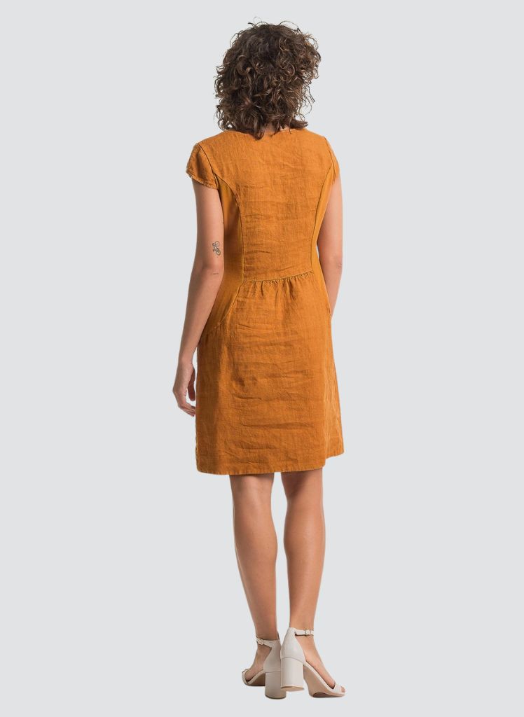 Solid Linen Dress TP1738 LL-26 * NEW