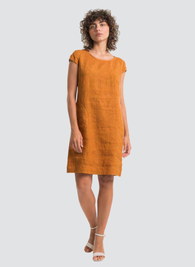 Solid Linen Dress TP1738 LL-26 * NEW