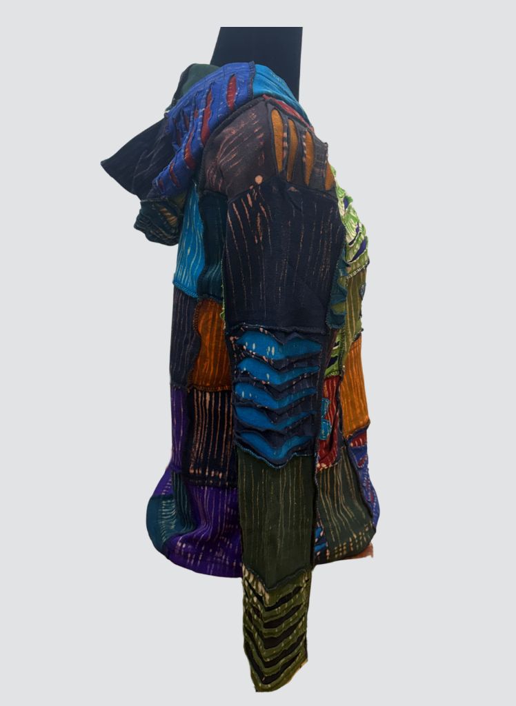 Patch Flower Hooded Jacket WKJ (WH)