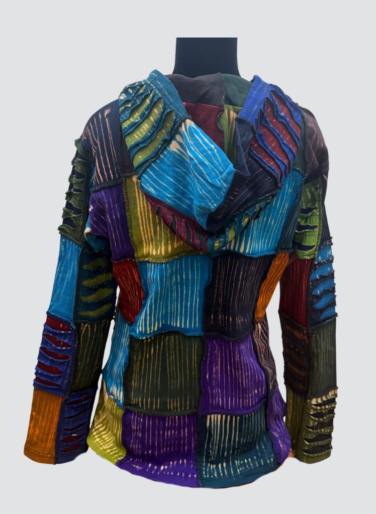 Patch Flower Hooded Jacket WKJ (WH)