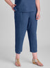 Pocketed Ankle Pant, shown in Ocean.  Model is 5'9" tall, wearing size Medium.