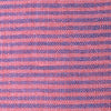 Zoom on Red Currant Stripe fabric.  100% Linen.
