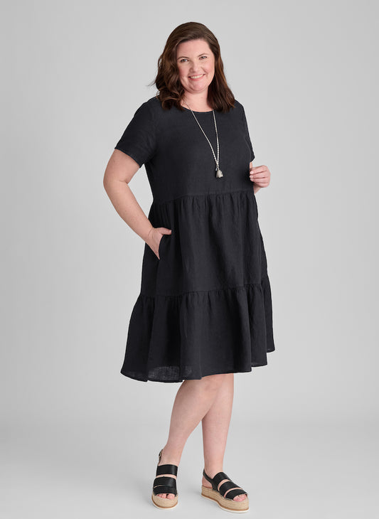 Ruthies Dress, shown in Black, size Medium on 5'9" model.