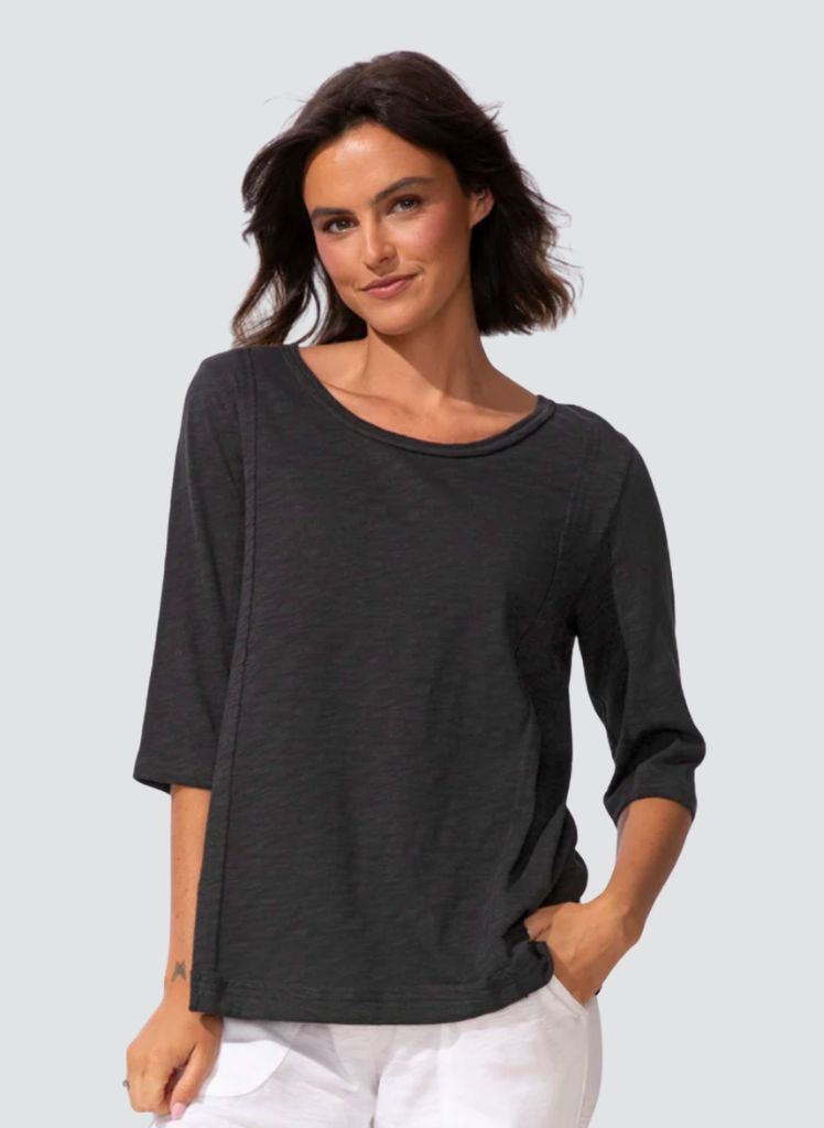 Seamed Elbow Tee Cotton Slub 10026 * NEW