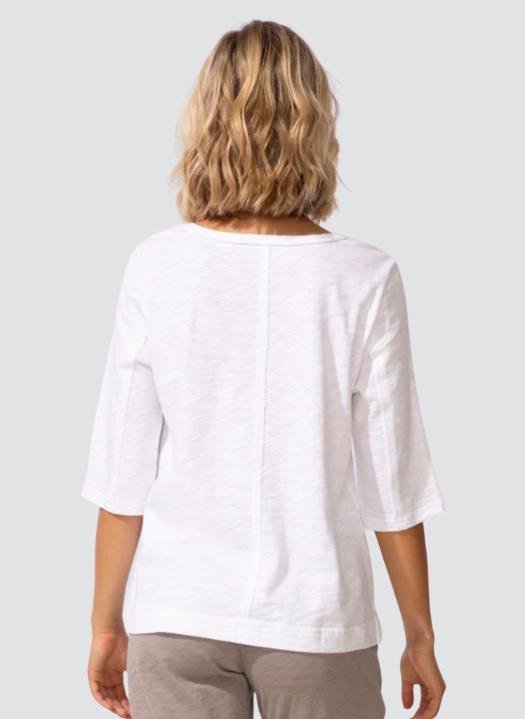 Seamed Elbow Tee Cotton Slub 10026 * NEW