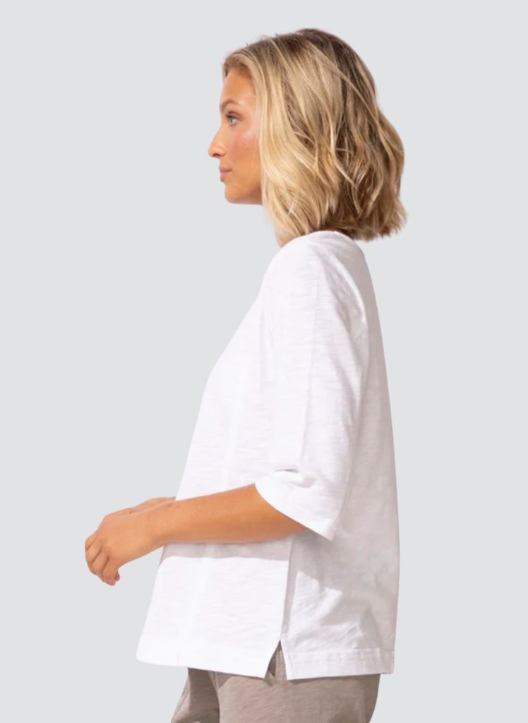 Seamed Elbow Tee Cotton Slub 10026 * NEW