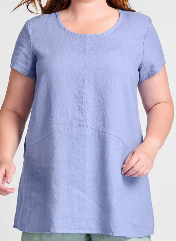 Simplest Tee, shown in Bluebell, size Medium.
