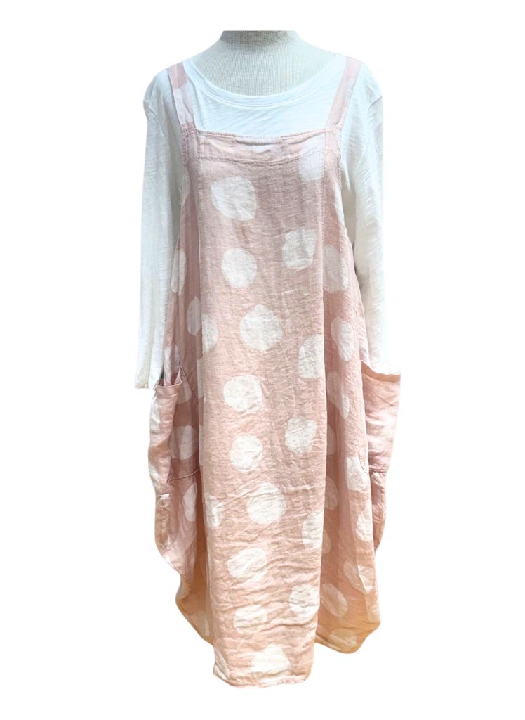 Sleeveless Dot Dress * Italian Linen