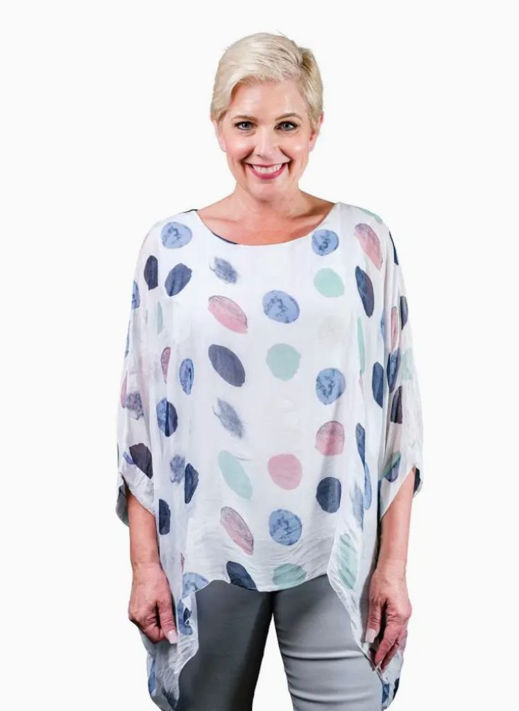 Sofia Silk Kaftan Top * Prints or Solids * TS