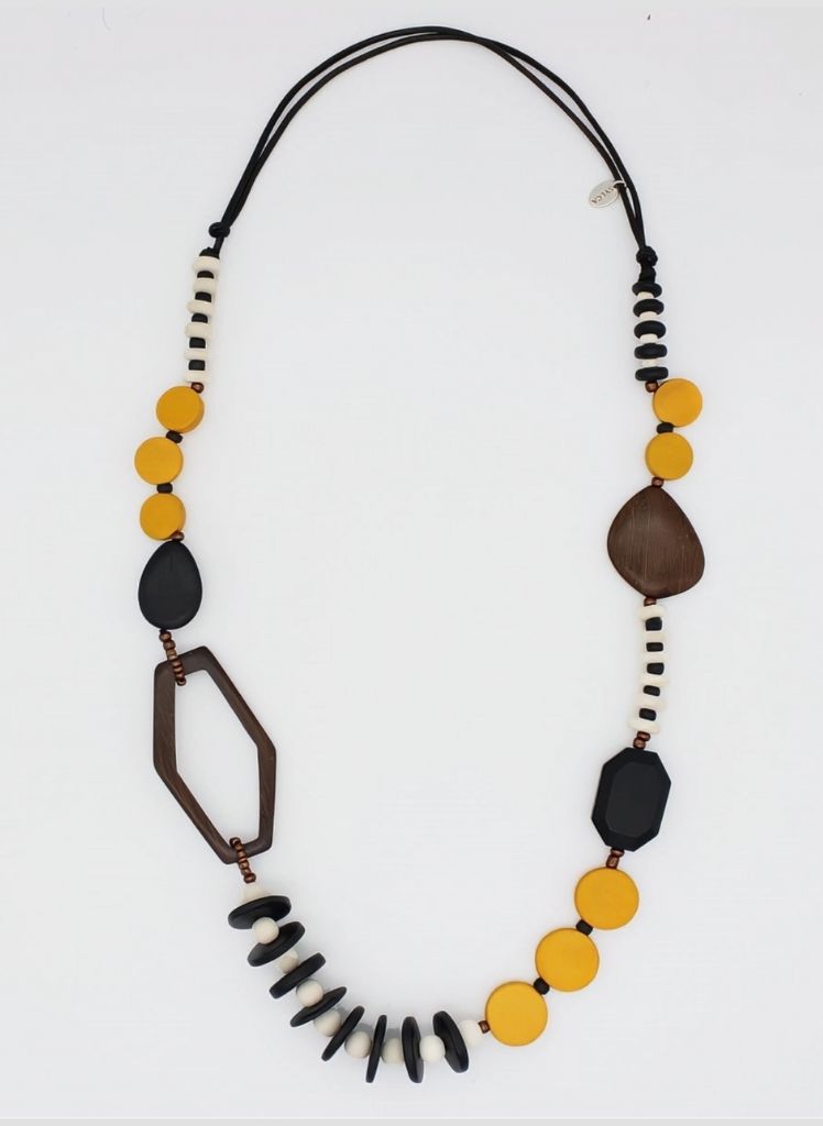 Accent Necklace, shown in Mustard Yellow.