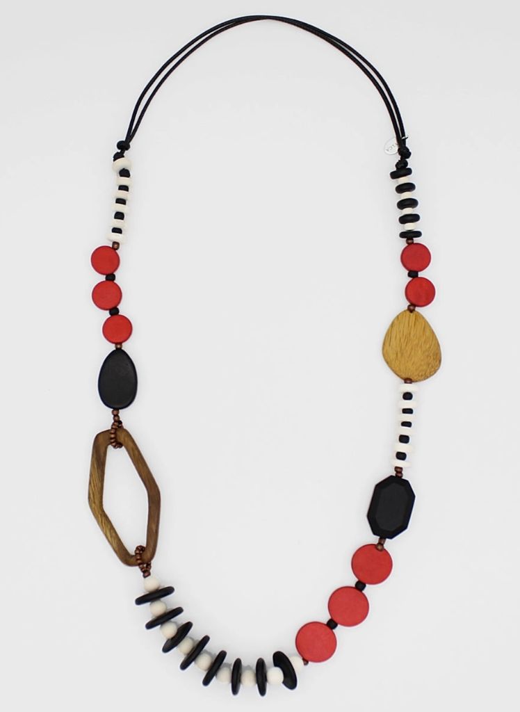 Accent Necklace, shown in Red.