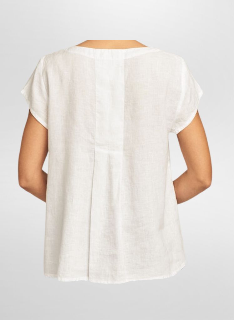 Tuck Back Tee, shown (on the reverse)  in Ivory, size Small.