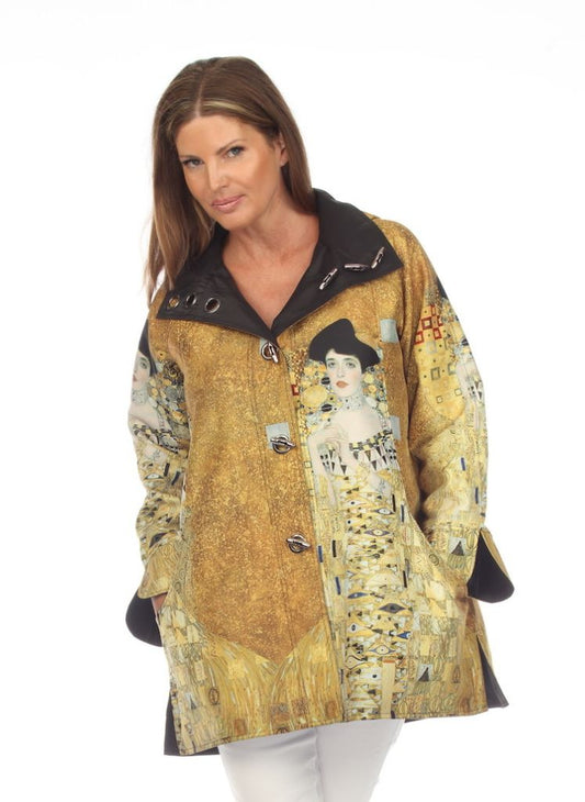 Woman in Gold Reversible Rain Coat * NEW
