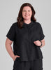 Zdenka Blouse, shown in Black, size Medium.