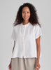 Zdenka Blouse, shown in White, size Small.  100% Medium-weight European Linen.