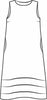 Tuck Dress, detailed sketch shown, 100% Linen, in regular and plus sizes, FLAX Bold 2022