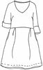 Dolman Dress, detailed sketch shown,